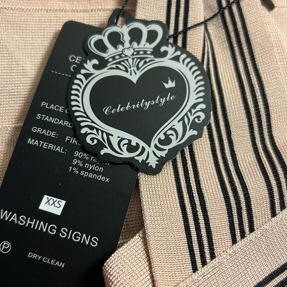 NEW WITH TAG CELEBRITY STYLE CS COLLECTION SLEEVELESS DRESS SIZE XXS - Picture 10 of 10